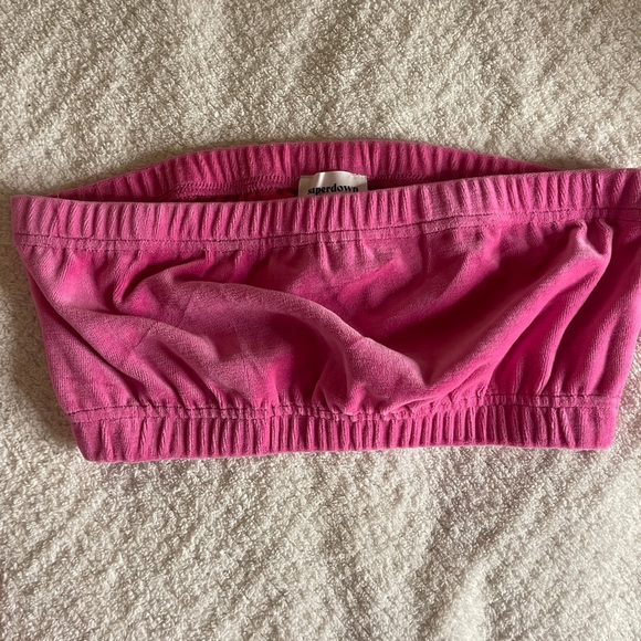 SUPERDOWN Pink Velour Set - Picture 7 of 8